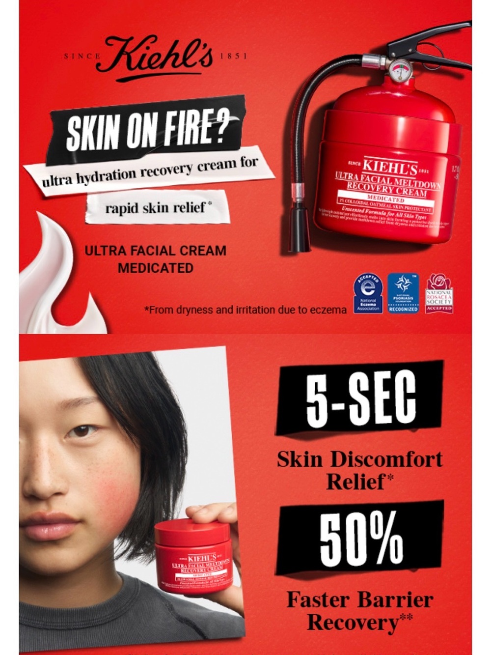 Kiehl's Ultra Facial Meltdown Recovery Cream - Vivid Red Jar - Picture 14 of 16